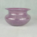 Rosa Glasschale von Werner für HOLMEGAARD dänische Glaswaren 1960-70
