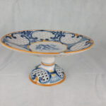 Jugendstil großer Tafelaufsatz Fußschale Villeroy & Boch Mettlach
