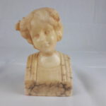Alabaster Büste / Figur Goldscheider Wien, signiert